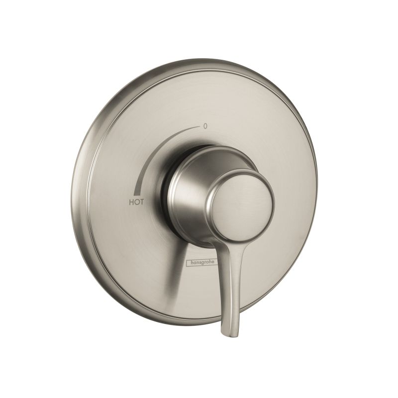 Hansgrohe 15404821 Metris C Pressure Balance Trim Brushed Nickel 1