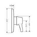Hansgrohe 15404831 Metris C Pressure Balance Trim Polished Nickel 2