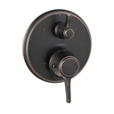 Hansgrohe 15752921 Metris C Thermostatic Trim with Volume Control Rubbed Bronze 1