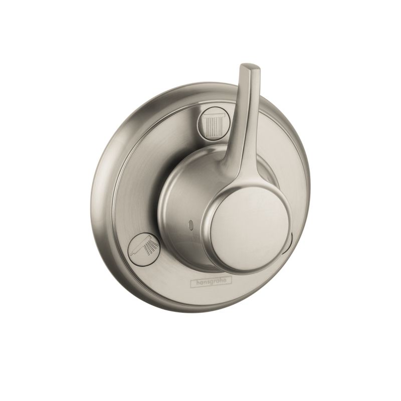 Hansgrohe 15934821 Metris C Trio Quattro Diverter Trim Brushed Nickel 1