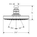 Hansgrohe 04342000 Raindance S 150 1 Jet Showerhead Chrome 2