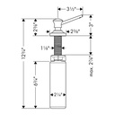 Hansgrohe 04540800 C Traditional Soap Dispenser Brushed Nickel 2