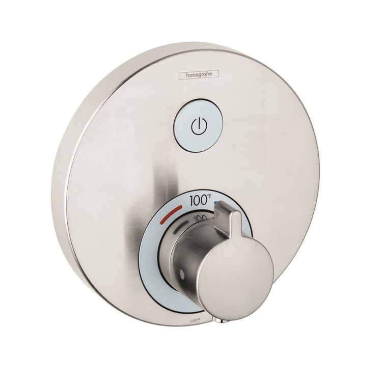 Hansgrohe 15744821 Axor ShowerSelect Round Thermostatic 1 Function Trim Brushed Nickel 1