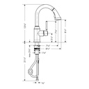 Hansgrohe 04216800 Talis C Prep Kitchen Faucet With Pull Down 2 Spray Steel Optik 2