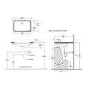 TOTO LT191G Undercounter Lavatory Sink Bone 3