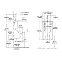 TOTO UE93012 Lloyd Urinal With Electronic Flush Valve ADA 3