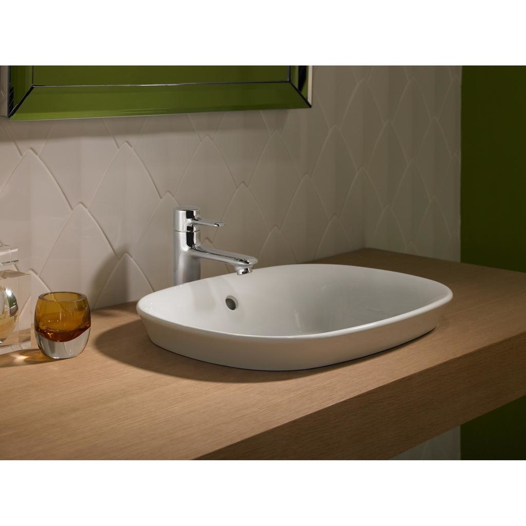 TOTO LT480G Maris Semi-Recessed Vessel Lavatory Sink Colonial White 3