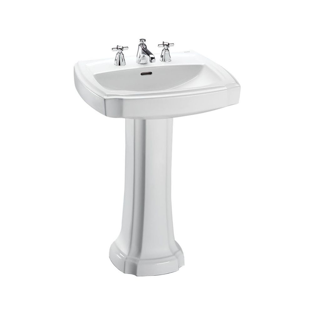 TOTO LPT972 Guinevere Pedestal Single Hole Lavatory Cotton 1