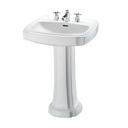 TOTO LPT972 Guinevere Pedestal Single Hole Lavatory Cotton 3