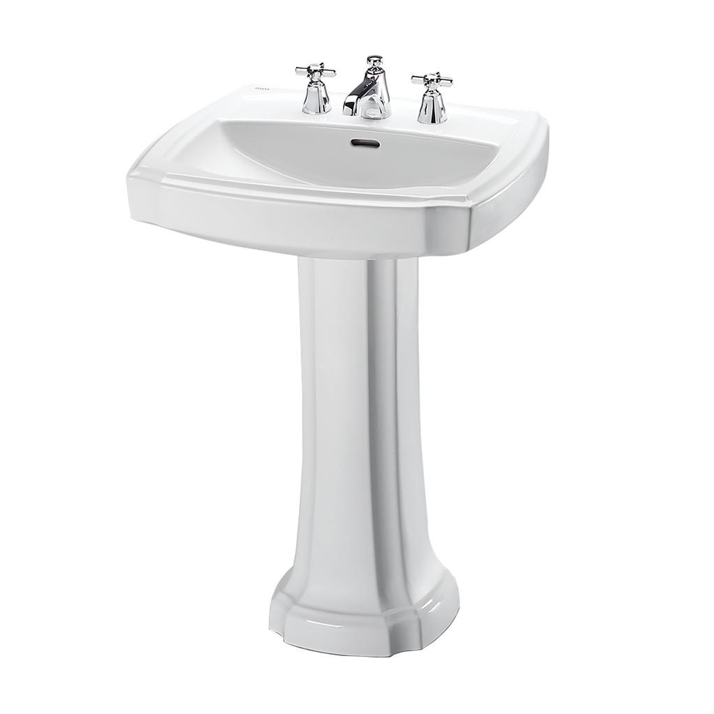 TOTO LPT972 Guinevere Pedestal 8" Faucet Lavatory Cotton 3