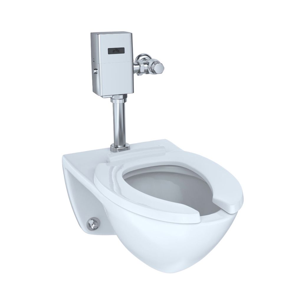 TOTO CT708UG Commercial Flushometer Ultra High Efficiency Elongated Toilet Cotton CeFiONtect 1