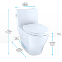 TOTO MS624124CEFG Legato One Piece Elongated Toilet WASHLET Connection Cotton 4