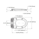 TOTO SS124 SoftClose Elongated Toilet Seat Bone 2