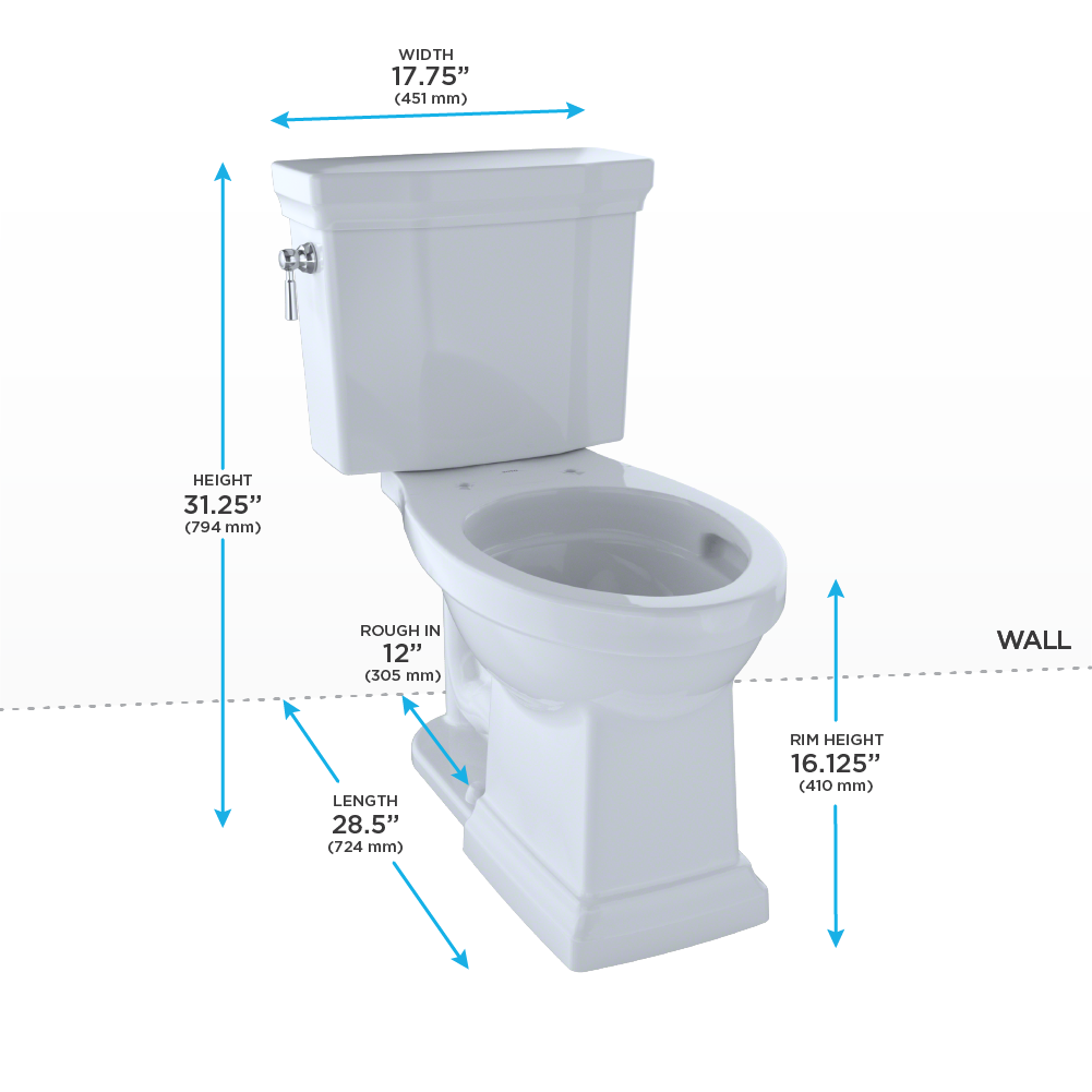 TOTO CST404CUFG Promenade II 1G Two Piece Elongated Toilet Cotton 4