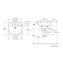 TOTO LHT241G Supreme Wall Mount Lavatory Cotton 3