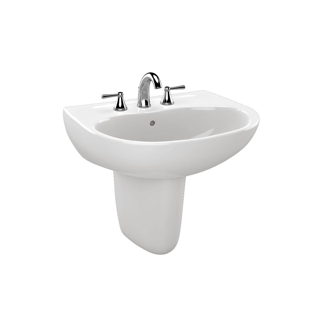 TOTO LHT241 Supreme Wall Mount 4" Lavatory Cotton 1