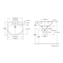 TOTO LHT242G Prominence Wall Mount Lavatory Sink Cotton 2