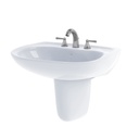 TOTO LHT242 Prominence Wall Mount 8&quot; Lavatory Sink Cotton 3