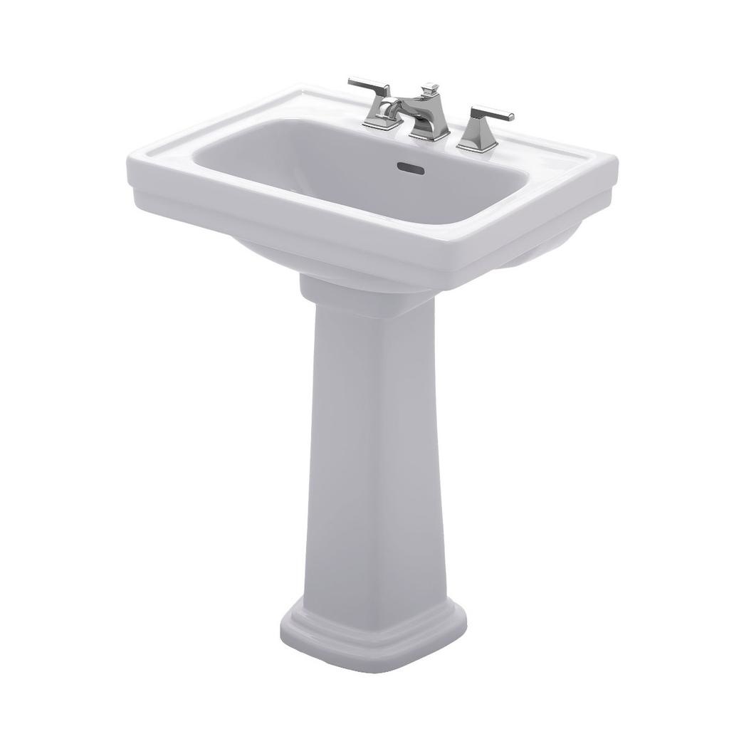 TOTO LPT532N Promenade Pedestal Lavatory Cotton 2