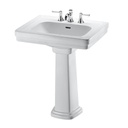 TOTO LPT532 Promenade Pedestal 4" Lavatory Cotton 3