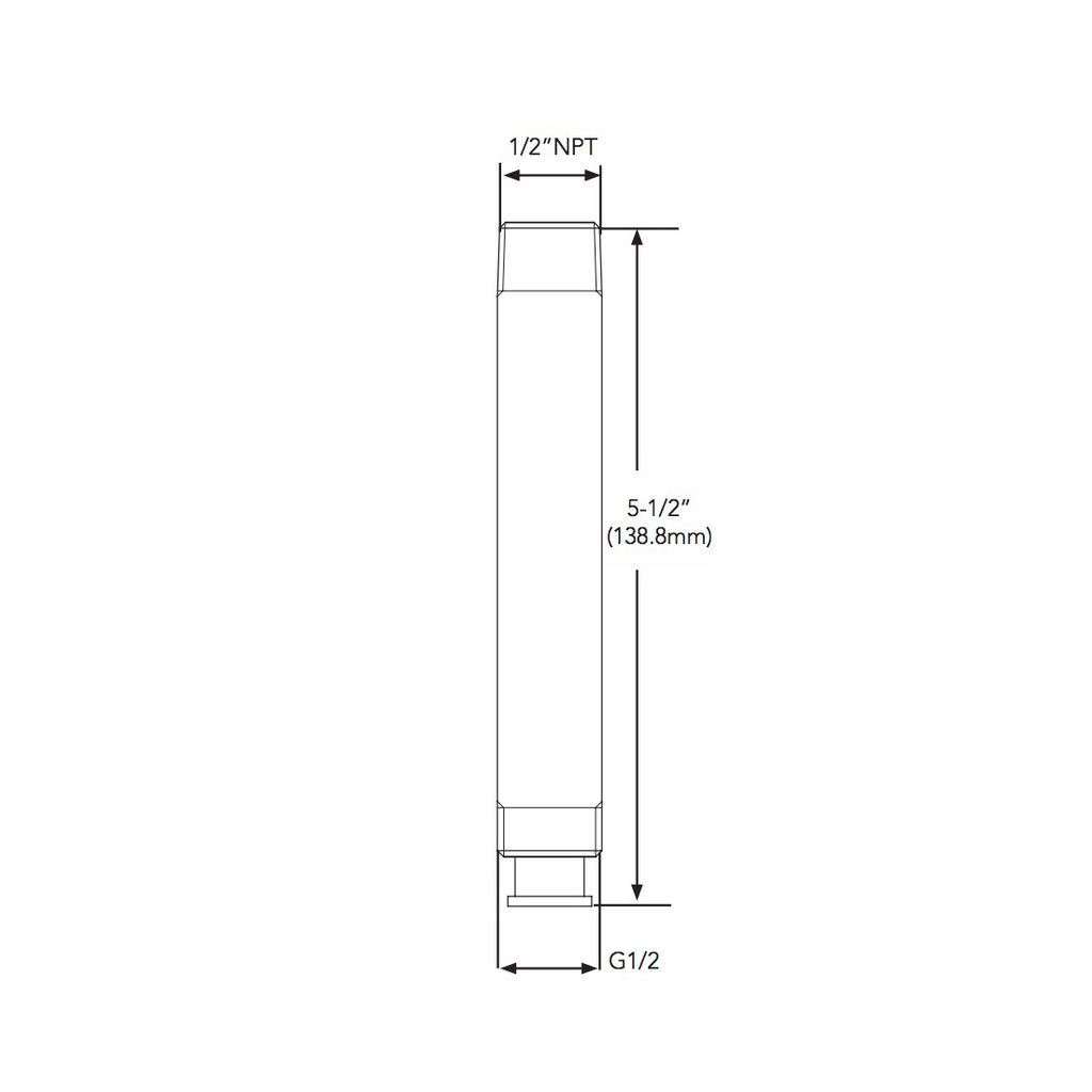 TOTO TS110MC6 Rain Shower Arm Ceiling Mount Chrome 2