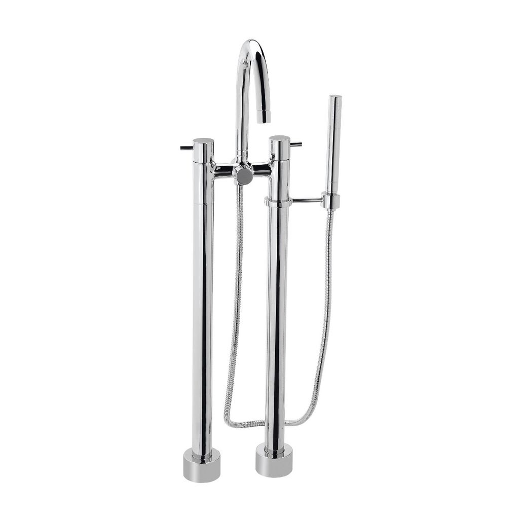 TOTO TB100DF Two Handle Freestanding Tub Filler Chrome 1