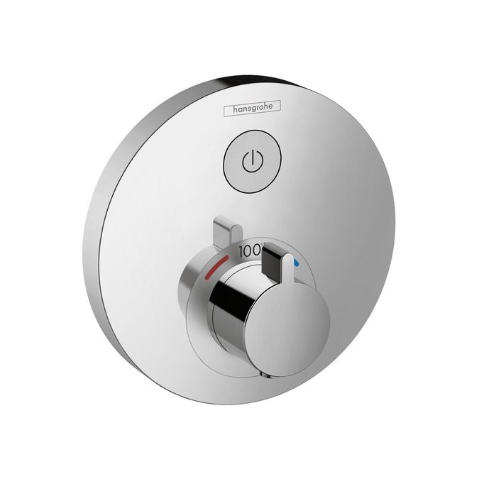Hansgrohe 15744001 Axor ShowerSelect Round Thermostatic 1 Function Trim Chrome 1