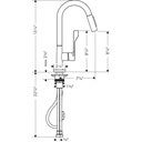 Hansgrohe 39836801 Axor Citterio Pull Down Prep Kitchen Faucet Steel Optik 2