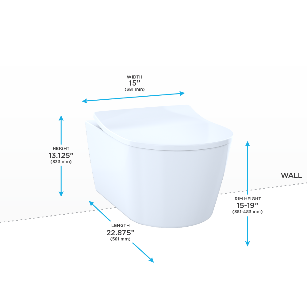 TOTO CWT447247CMFG RP Wall Hung Toilet In Wall Tank System White 4