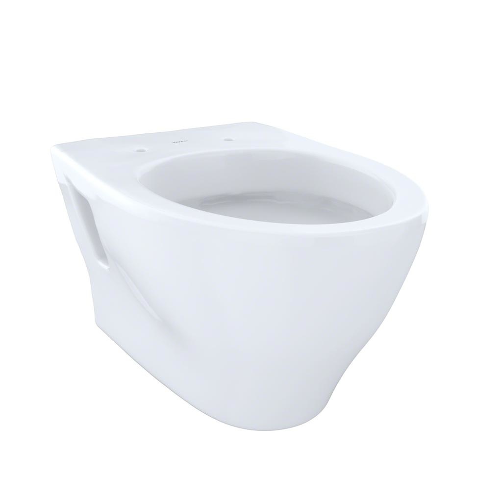 TOTO CWT418MFG Aquia Wall Hung Elongated Toilet DUOFIT In Wall Tank System Copper Supply White 3