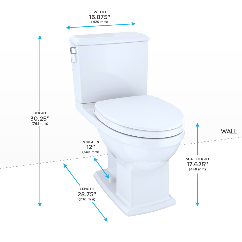 TOTO MS494124CEMFG Connelly Two Piece Toilet WASHLET Connection Cotton Right Hand 4
