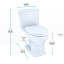 TOTO MS494124CEMFG Connelly Two Piece Toilet WASHLET Connection Cotton Right Hand 4