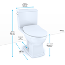 TOTO MS494234CEMFG Connelly Two Piece Toilet WASHLET Connection Cotton 4
