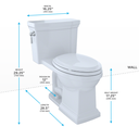 TOTO MS814224CEFRG Promenade II One Piece Toilet Cotton Right Hand 4