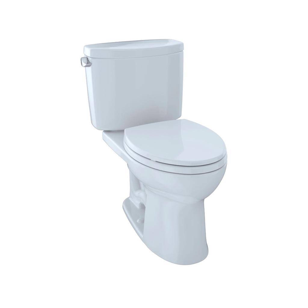 TOTO CST454CEFRG Drake II Two Piece Elongated Toilet Cotton Right Hand 1