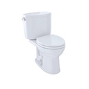 TOTO CST453CEFRG Drake II Two Piece Round Toilet Cotton Right Hand 1