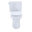 TOTO CST453CEFRG Drake II Two Piece Round Toilet Cotton Right Hand 3