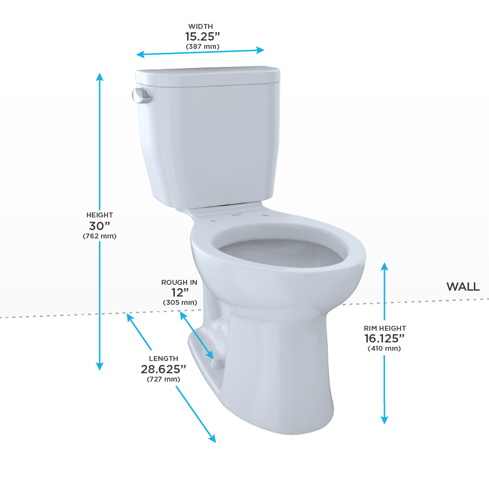 TOTO CST244EFR Entrada Close Coupled Elongated Toilet Cotton Right Hand 4