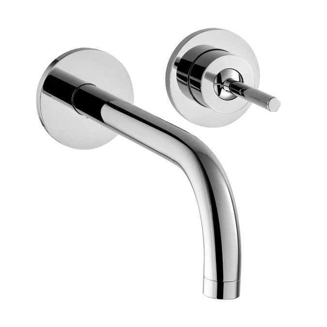 Hansgrohe 38118001 Axor Uno Wall Mounted Single Handle Faucet Trim Chrome 1