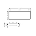 Hansgrohe 42838820 Axor Universal Shelf Brushed Nickel 2