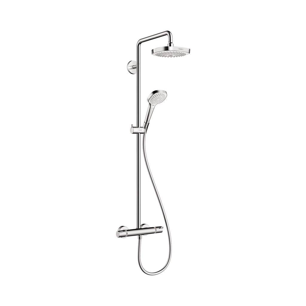 Hansgrohe 27257001 Croma Select E 180 2 Jet Showerpipe Chrome 1