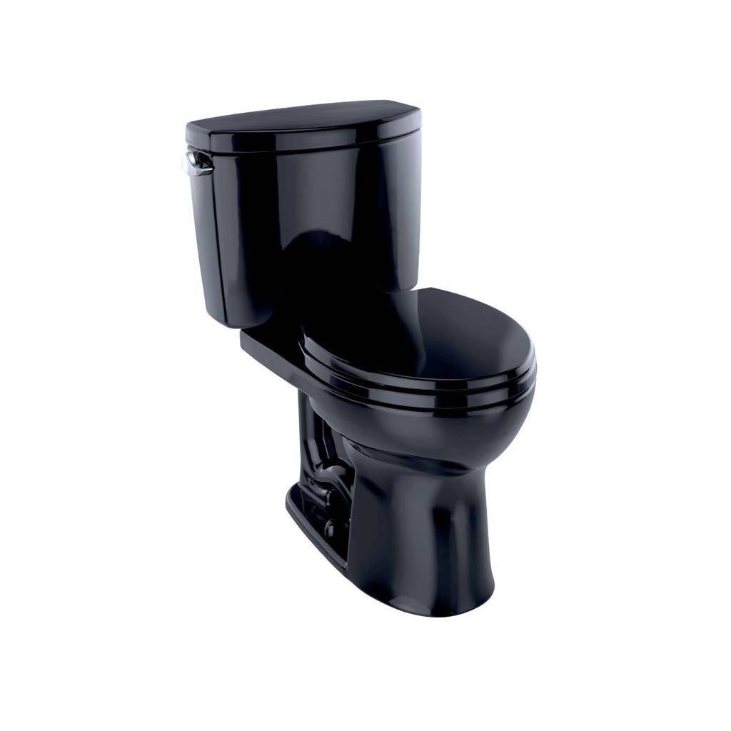 TOTO CST453CEF Drake II Two Piece Round Toilet Ebony 1