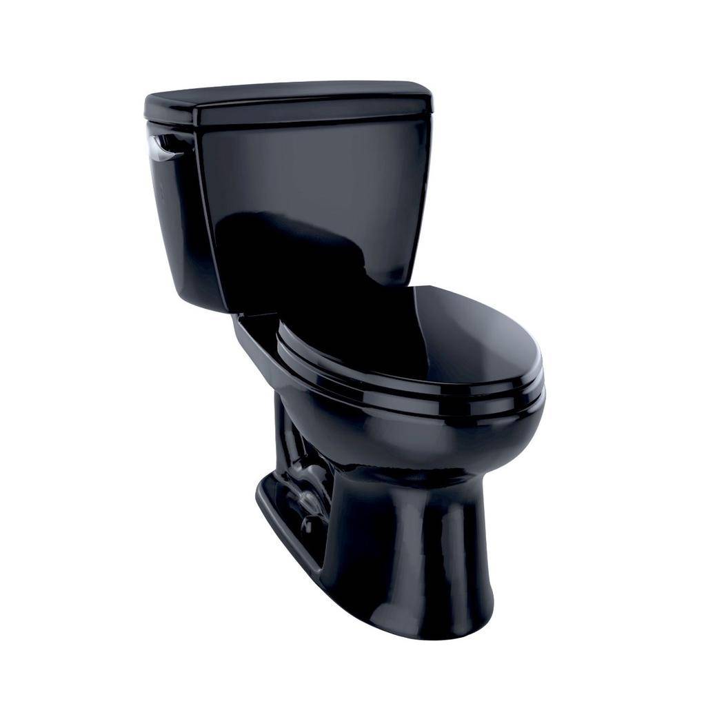 TOTO CST744SLD Drake Two Piece Elongated Toilet Insulated Tank Ebony 1