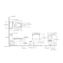 TOTO MS854114ELR Eco Ultramax One Piece Elongated Toilet Cotton Right Lever 3