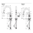 Hansgrohe 16581001 Axor Montreux Pull Down Kitchen Faucet Chrome 2