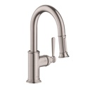 Hansgrohe 16584801 Axor Montreux Pull Down Prep Kitchen Faucet Steel Optic 1
