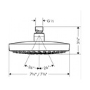 Hansgrohe 04387400 Croma Select E Showerhead 180 2 Jet Chrome White 2