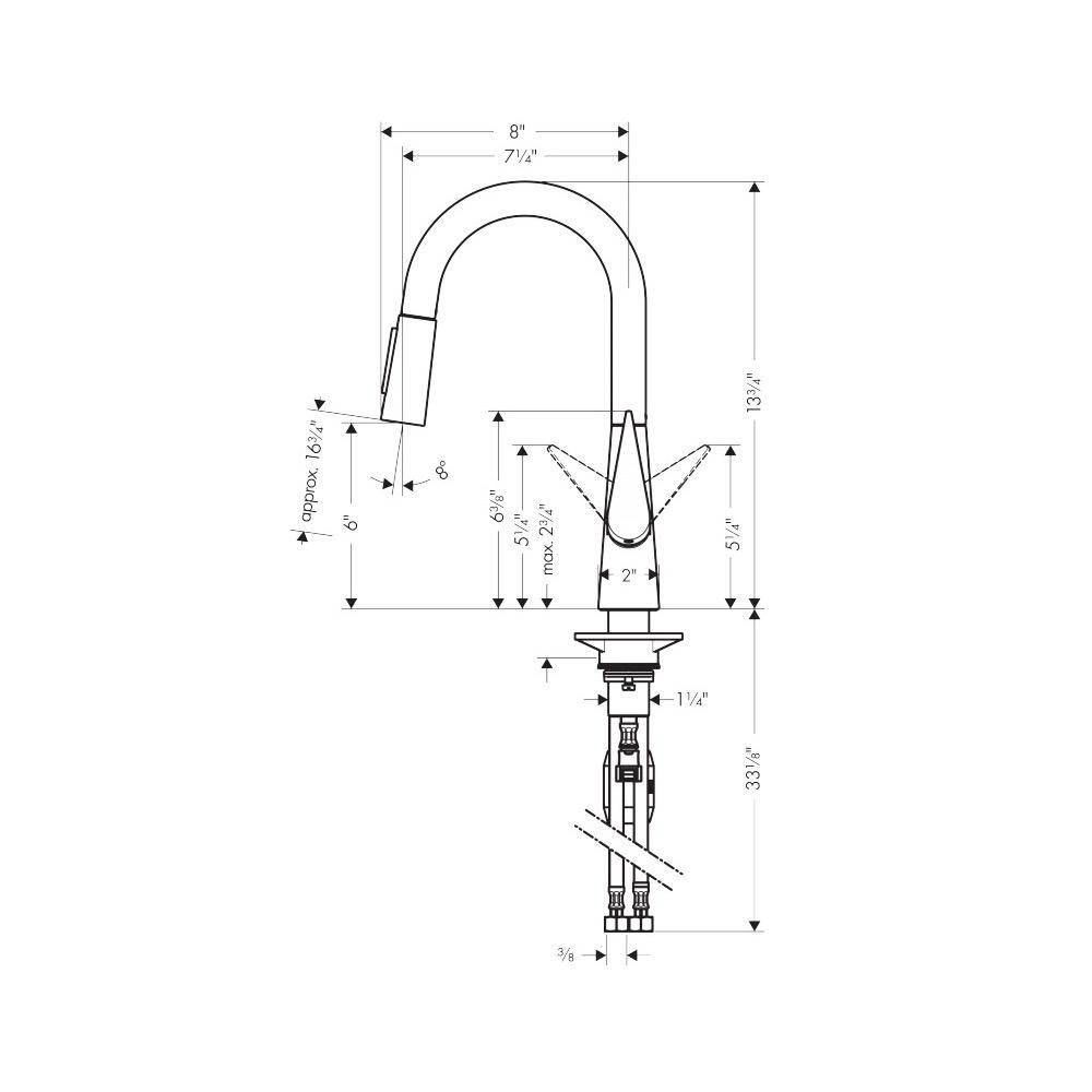 Hansgrohe 72815801 Talis S Prep Kitchen Faucet Steel Optic 2