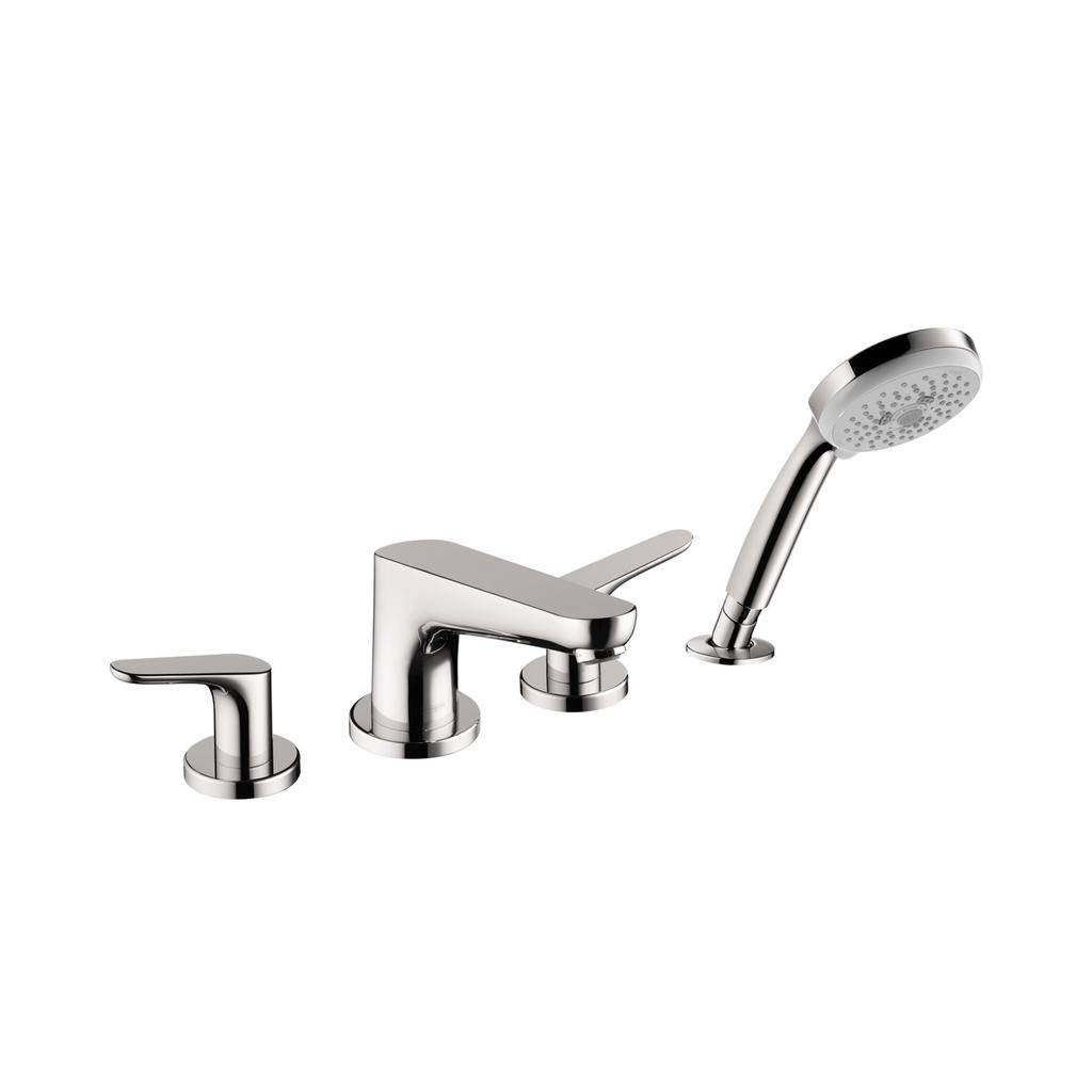 Hansgrohe 04766000 Focus 4 Hole Roman Tub Set Trim With Handshower Chrome 1