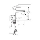 Hansgrohe 74506001 Metropol Single Hole Faucet 110 Chrome 2